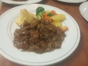 Local Beef Tips with Pan Gravy
